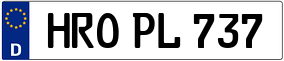 Trailer License Plate